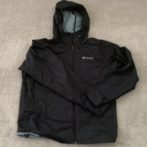 Wind breaker with hood & adjustable waist